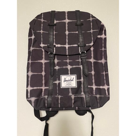 Herschel Supply Co Retreat Backpack -  19.5 L- Tie Dye Check-NEW - Picture 1 of 9